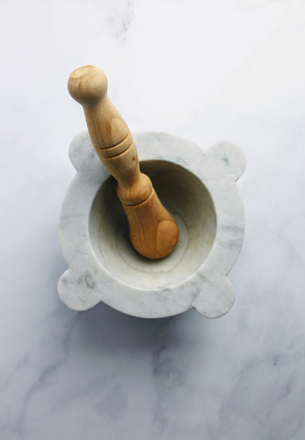 mortar and pestle marble
