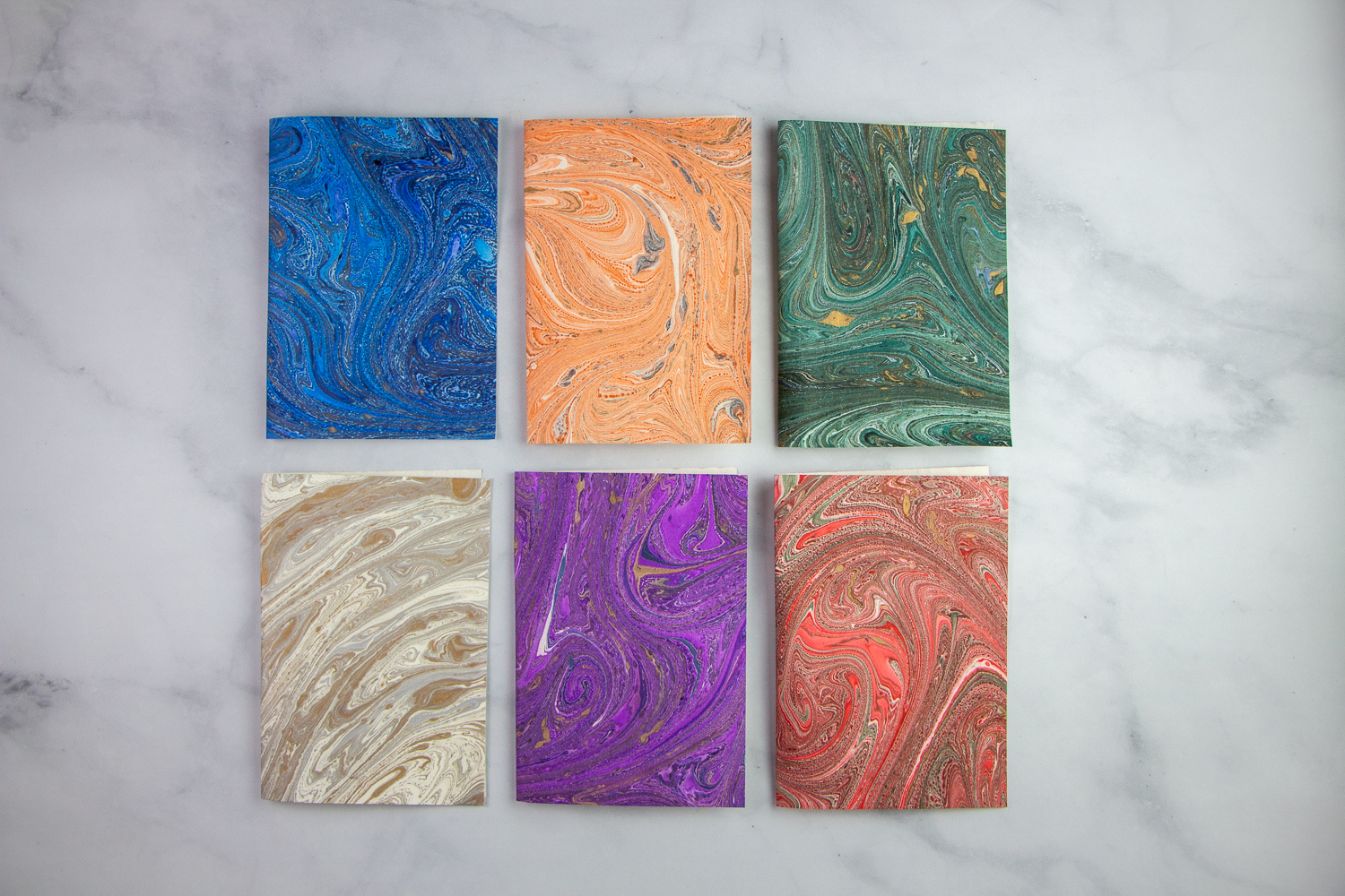 Italian marbled stationery from Florence