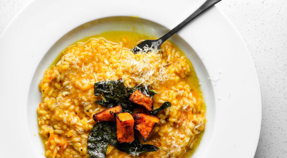 Brown Butter Roasted Pumpkin Risotto